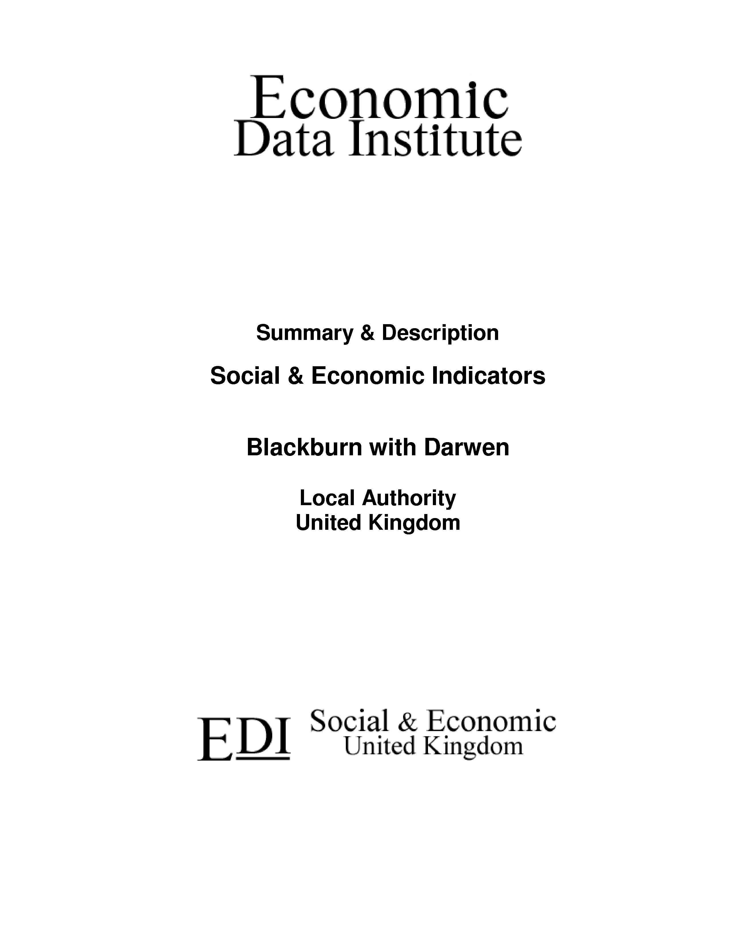 Blackburn with Darwen Local Authority