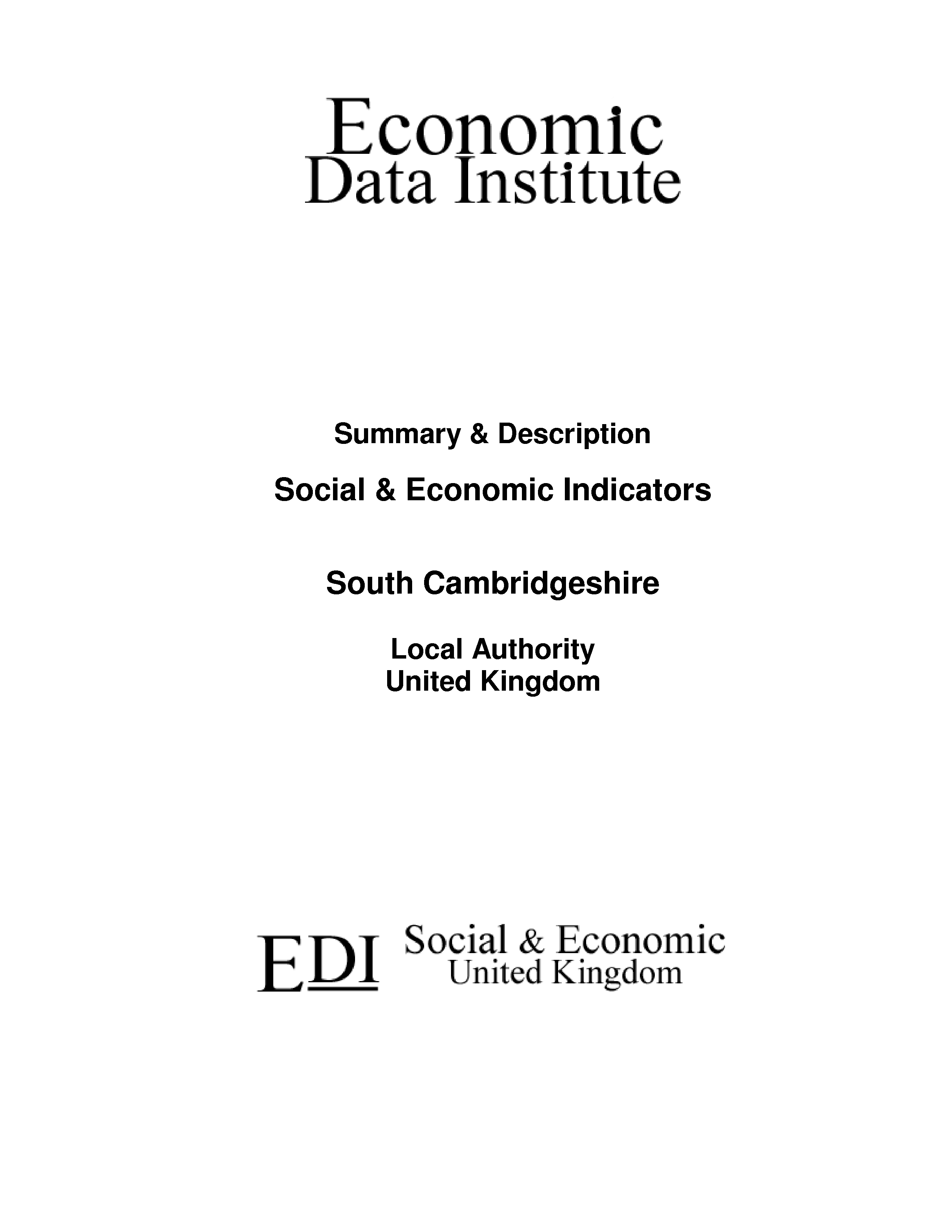 South Cambridgeshire Local Authority