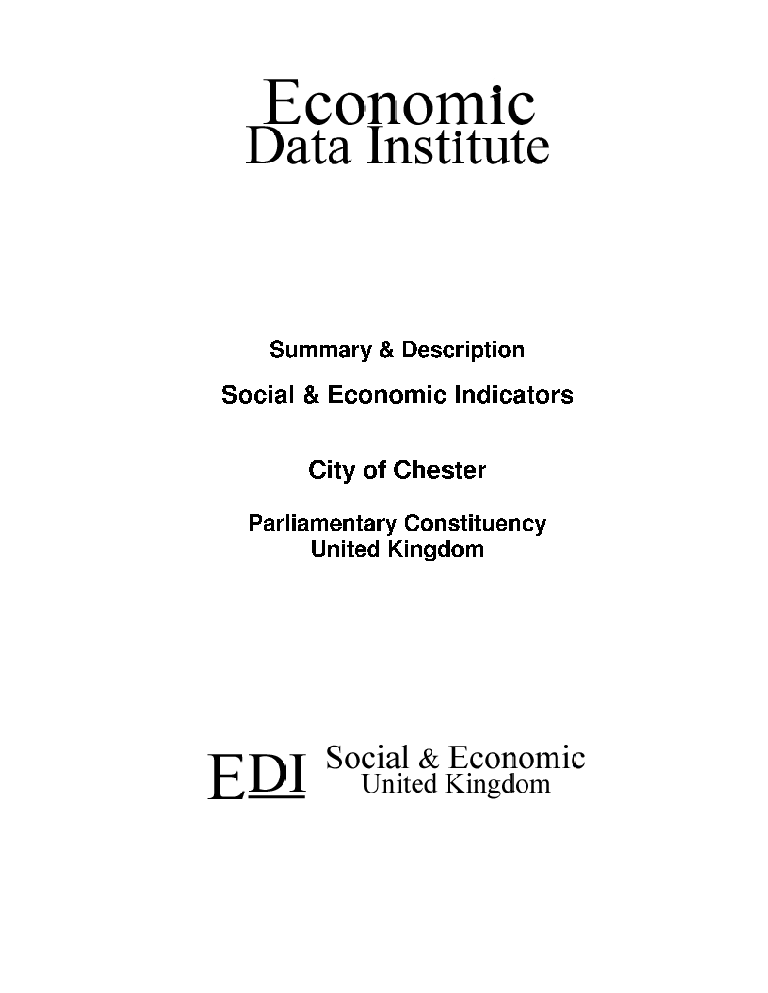 City of Chester Parliamentary Constituency