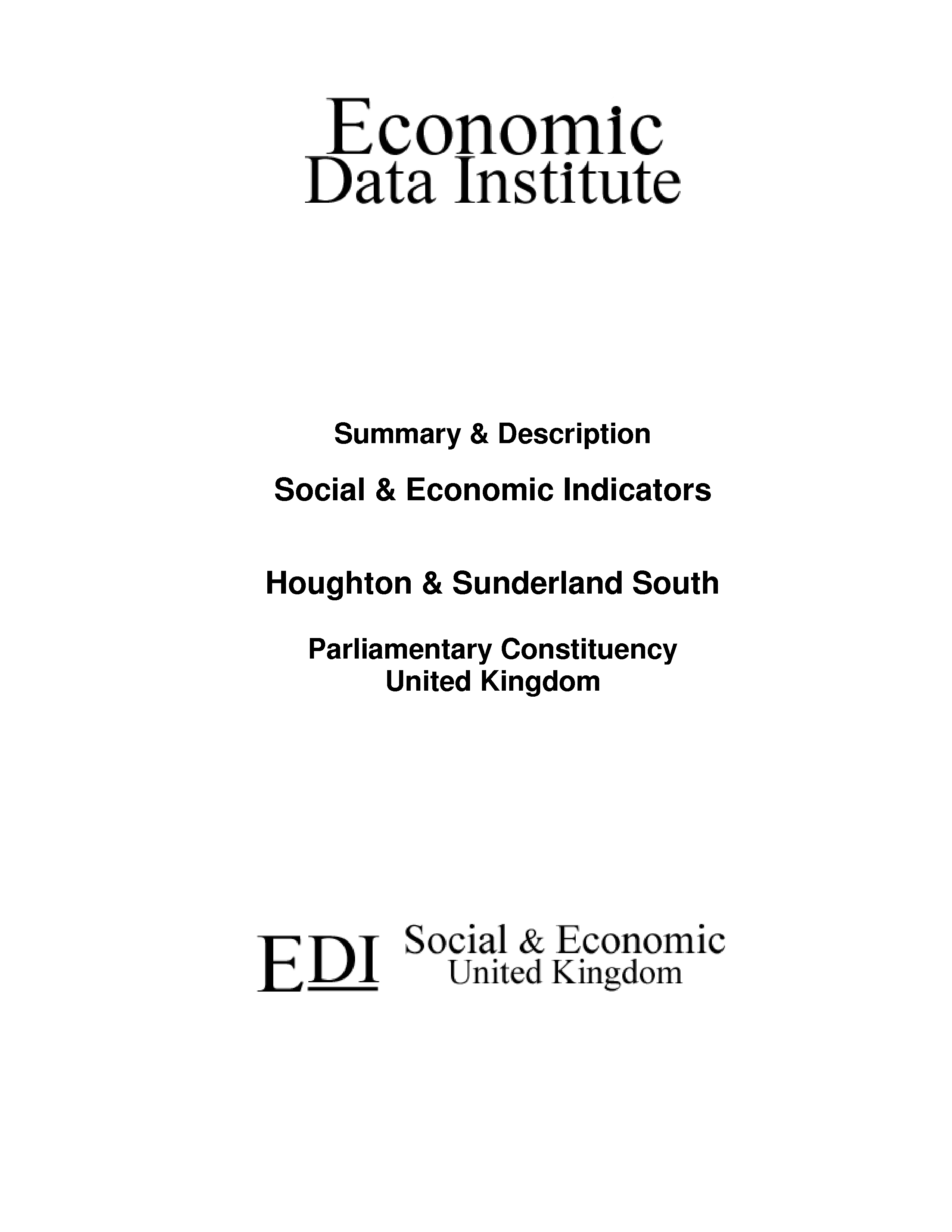 Houghton & Sunderland South Parliamentary Constituency