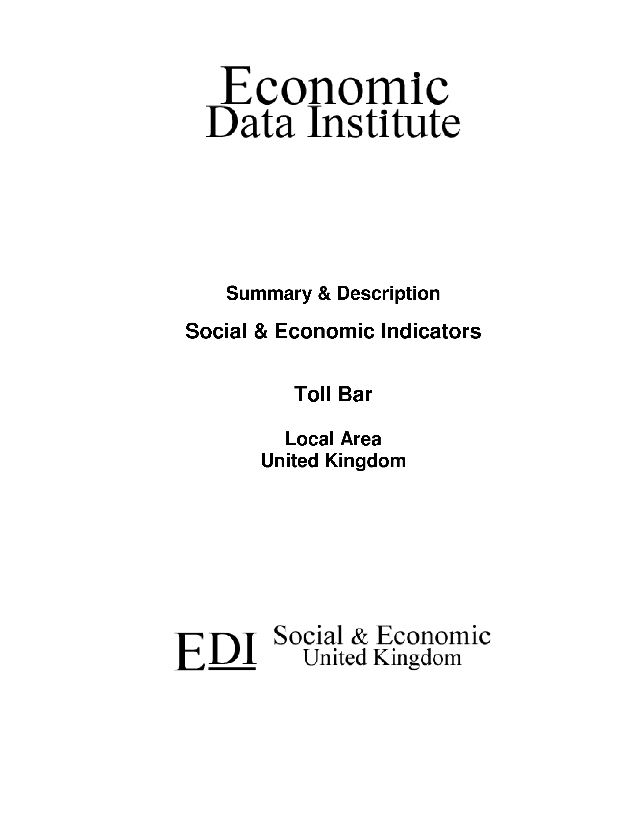 Toll Bar Local Area