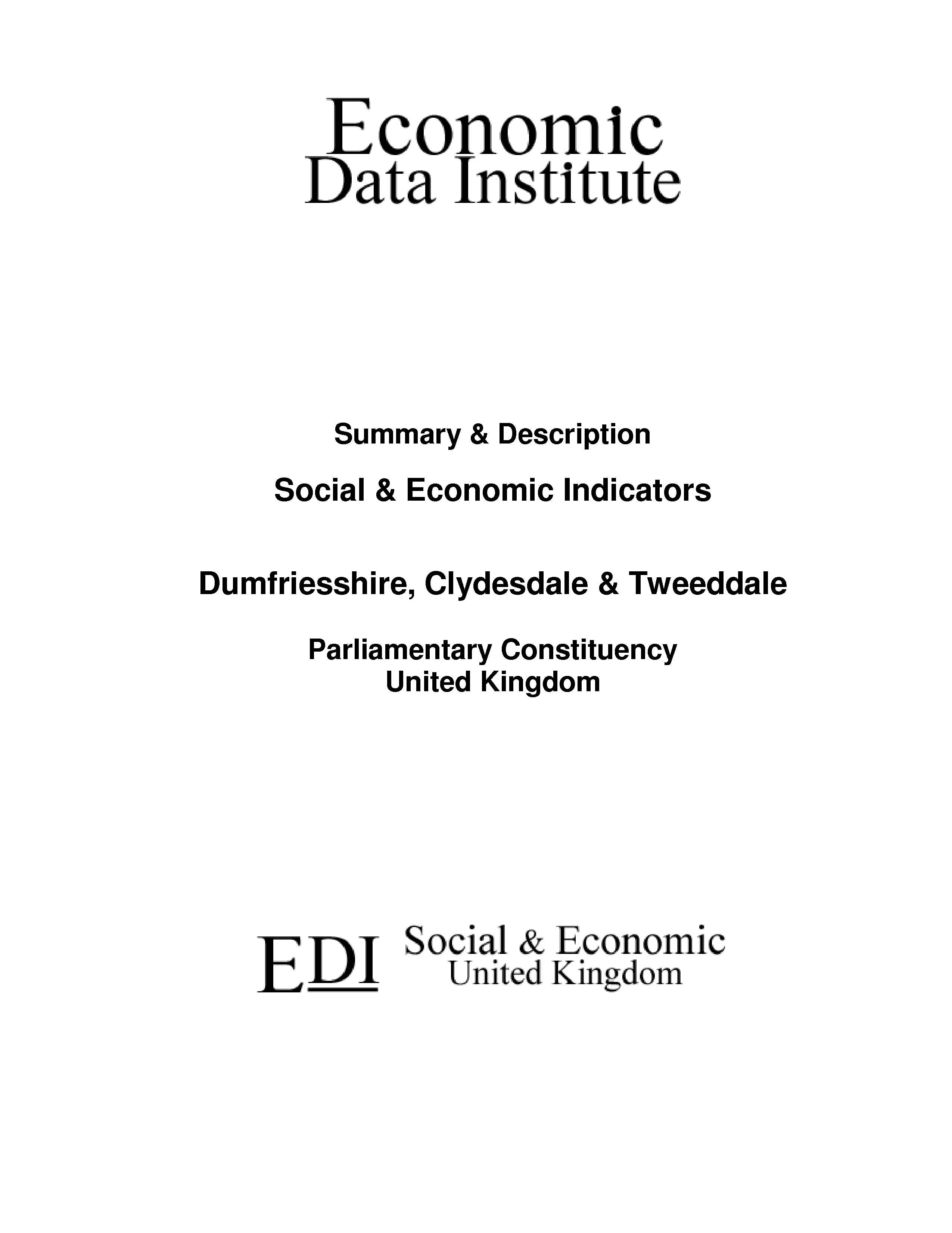 Dumfriesshire, Clydesdale & Tweeddale Parliamentary Constituency